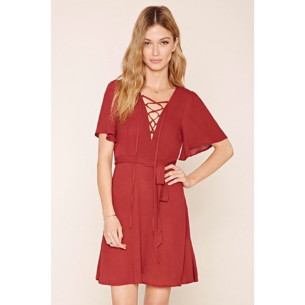 SOLD Lace Up Dress
